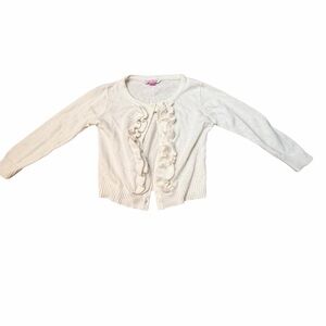 Ruffle Butts Cream Ruffle Cardigan